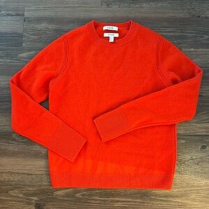 persimmon orange cashmere sweater